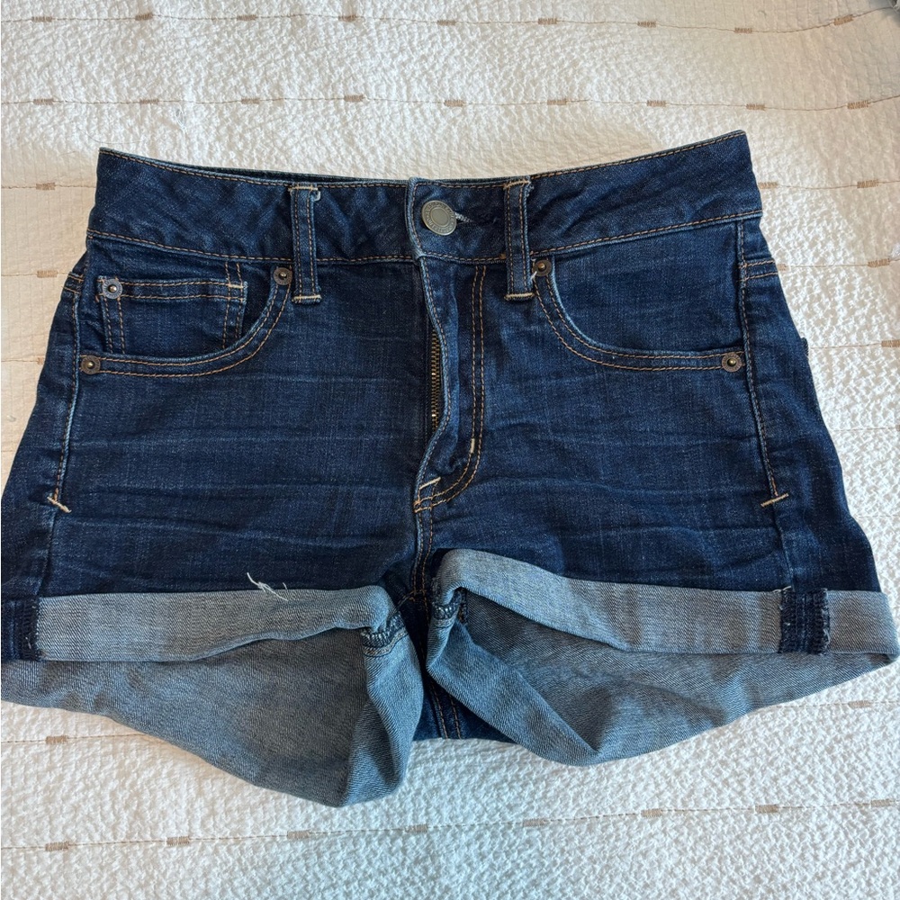American Eagle Dark Blue Jean Shorts